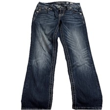 Miss Me Women  s Mid Rise Easy Crop Jeans, Size 26
