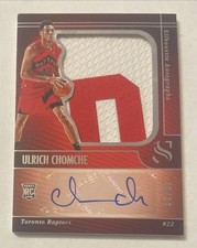 2024-25 Panini Silhouette Ulrich Chomche RC #d /99 Rookie Patch Auto SP Insert