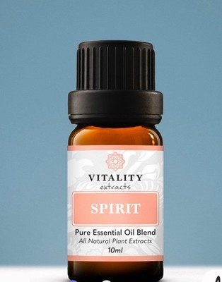 Vitality Extracts SPIRIT Essential Oils 3 bottles 10ml each 100% Pure SEALED 