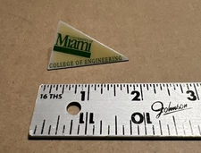 University Of Miami College Of Engineering Lapel Pin - Rare