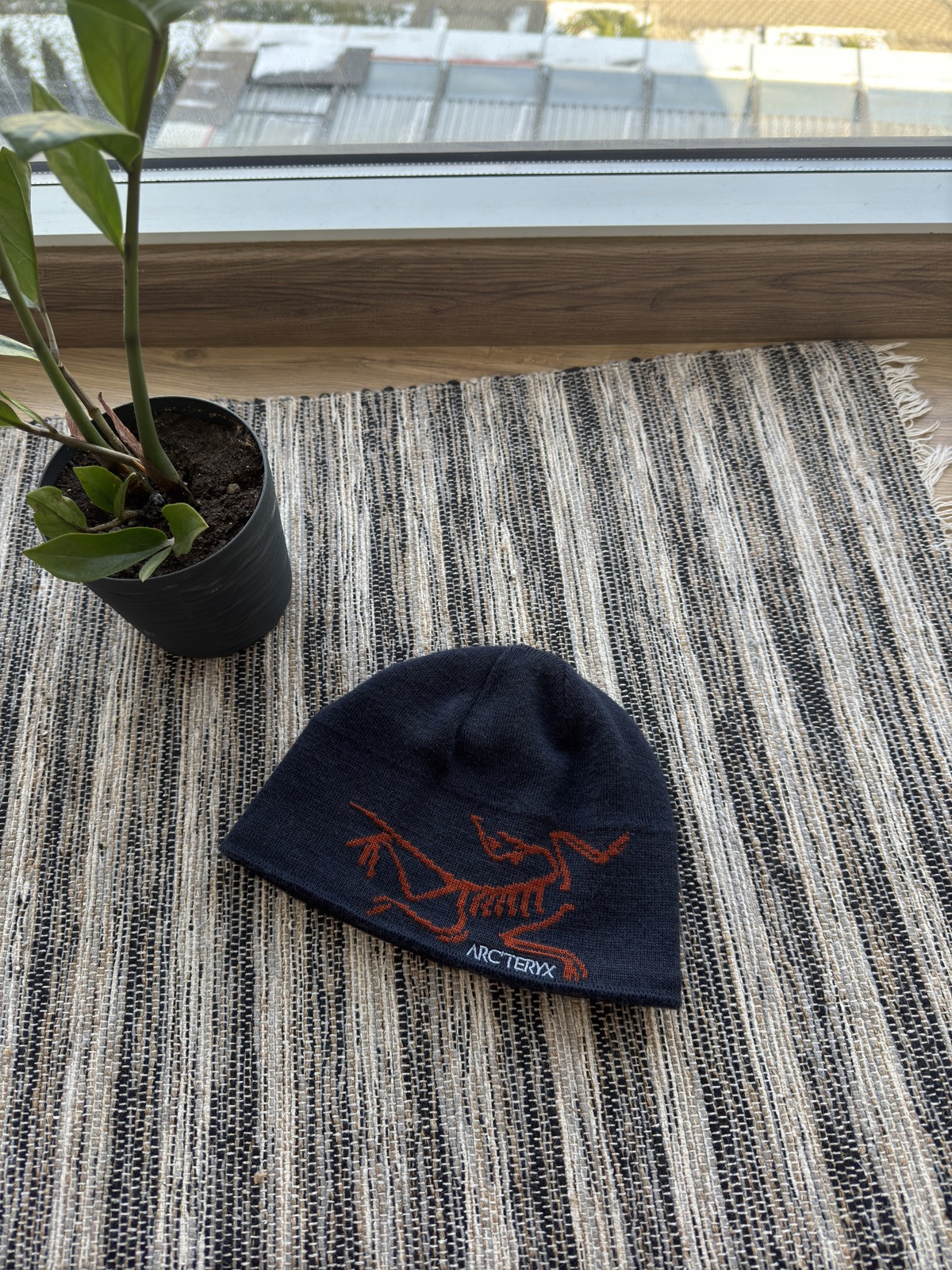 ARC'TERYX Cappello berretto Arcteryx grande logo testa di uccellino toque lana taglia unica uomo