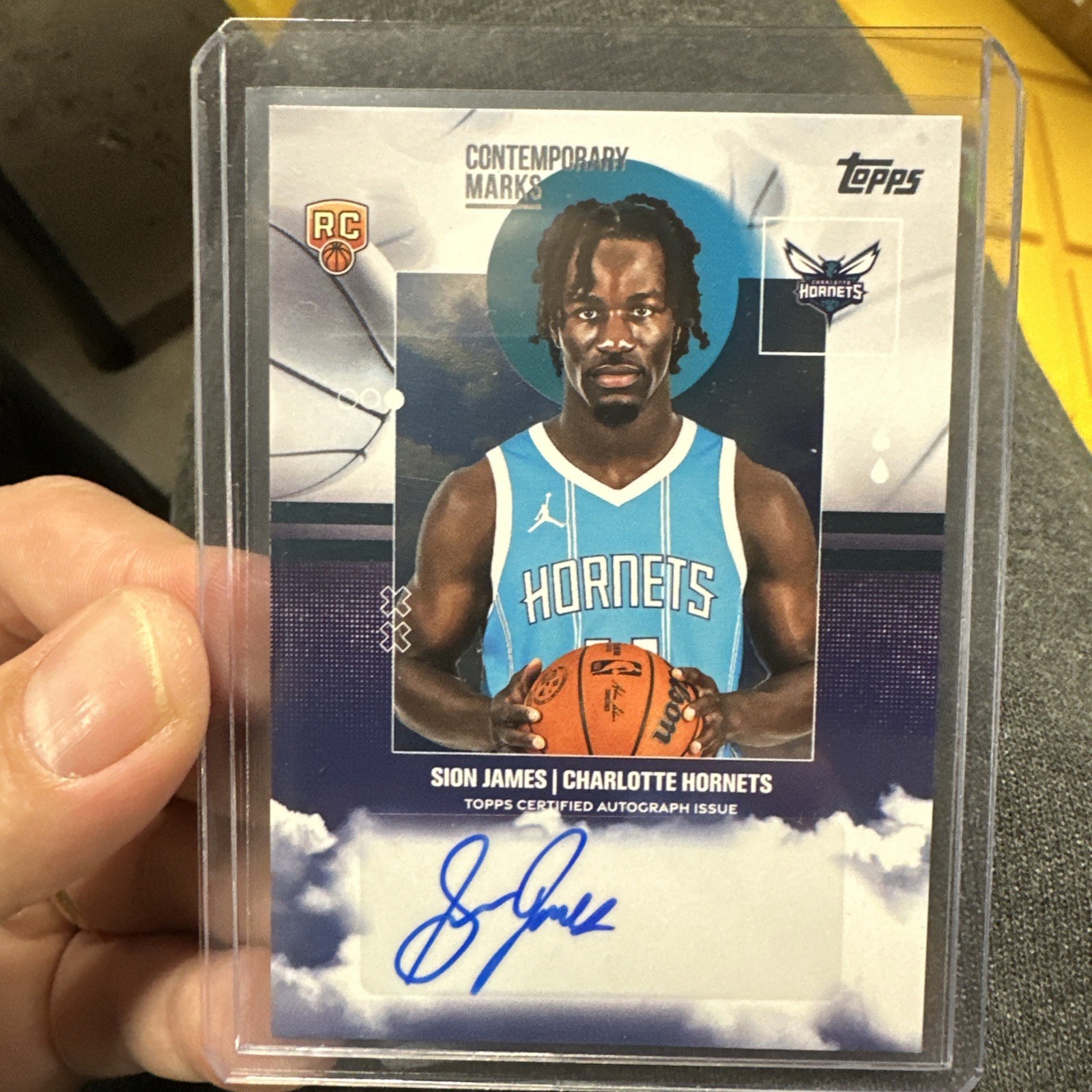 2025 Topps Basketball Sion James RC Contemporary Marks Auto