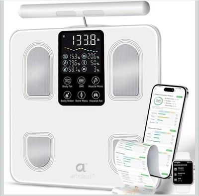arboleaf Scale for Body Weight, Smart Scale with BMI, Body Fat, Muscle Mass,...