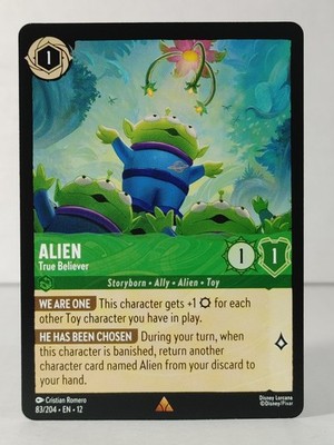 Alien - True Believer - rare - Wilds Unknown #83 - LORCANA - NM - H