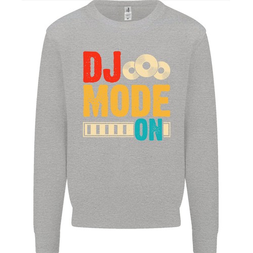 DJ Mode On DJing Music Kids Sweatshirt Jumper - Picture 3 of 33