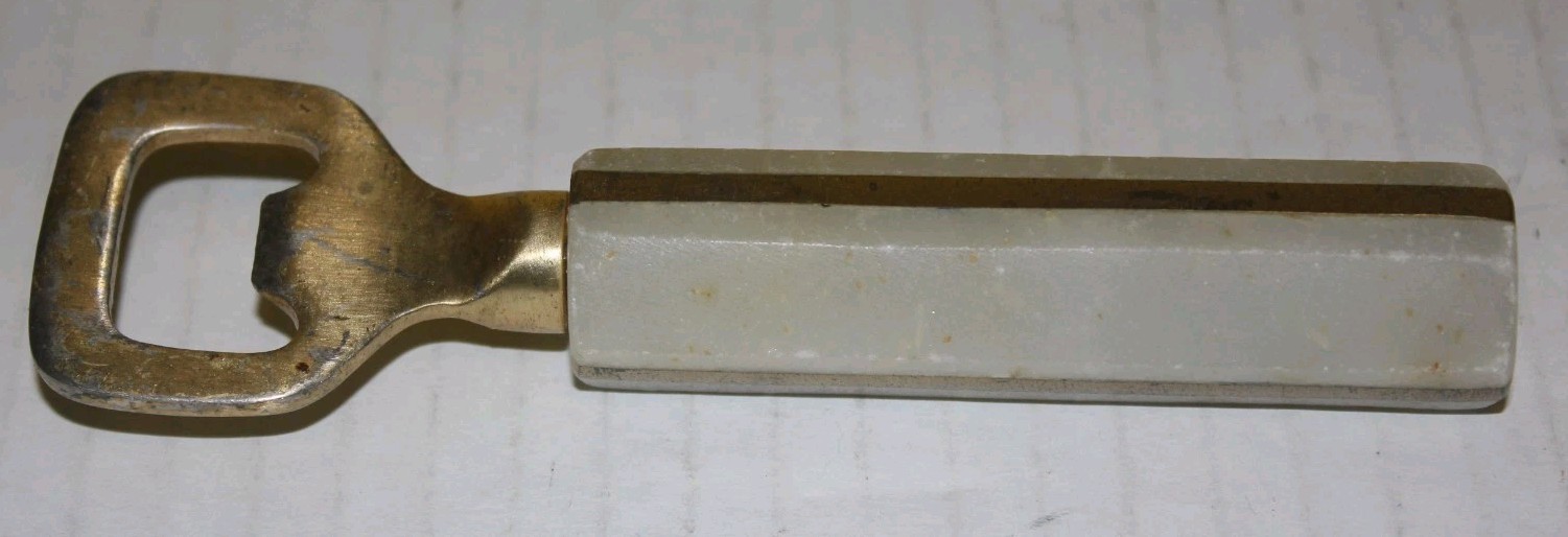MARBLE COPPER BOTTLE OPENER. READ THE DESCRIPTION