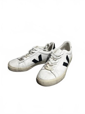 veja campo black & white leather sneakers eur41