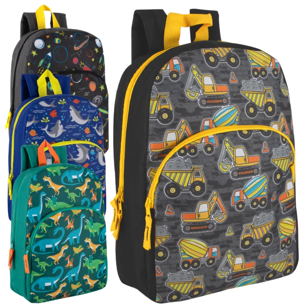 2 x Boys Backpack Kids 14L School Travel Character Rucksack Junior Bag Childrens