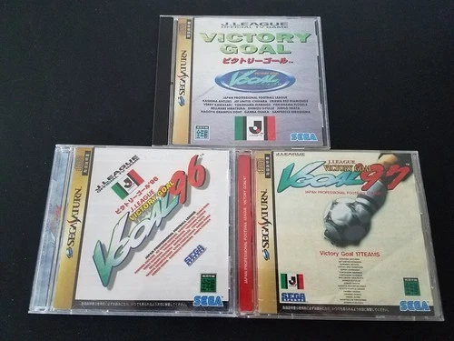 Import Sega Saturn - Victory Goal 96 97 3 game set lot Japan Japanese US SELLER