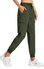 Womens Cargo Joggers Lightweight Quick Dry Hiking Pants Athletic Lounge