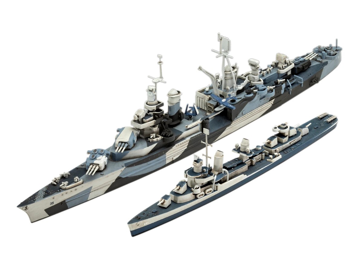 Revell Germany 1/700 USS Fletcher Destroyer & Ind. Model Kit