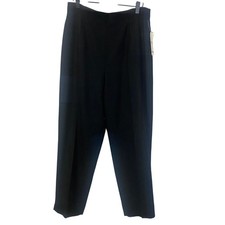 Gianni Black Vintage Wool Pants NWT NOS Deadstock 100 Wool Petite Sz 14