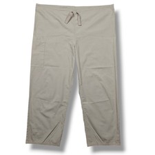 Cherokee Scrubs Size L Workwear Unisex Drawstring Cargo Pant 4100S Khaki