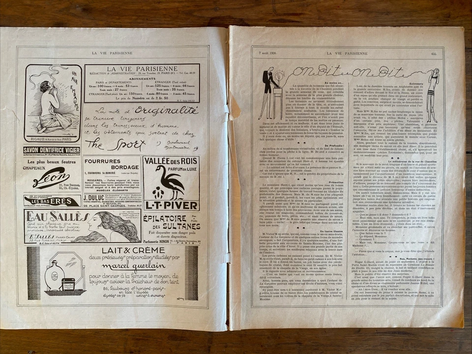 La Vie Parisienne 1926#32 -G.LEONNEC -R Préjelan- Pierre Lissac... - Curiosa - Immagine 3 di 4