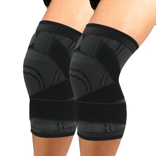 Knee Brace Compression Sleeve Support with Gel Pad Side Stabilizers Patella Wrap - Picture 48 of 57