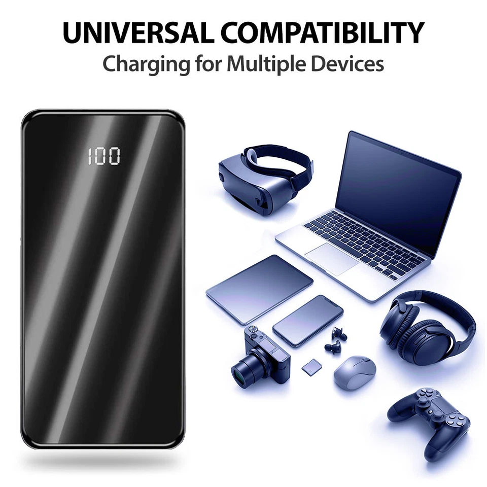 10000mAh Fast External Portable Power Bank Backup Battery Charger for Cell Phone - Image 4 of 4