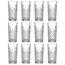 12x LAV Odin Highball Glasses Tall Glass Water Drinking Tumblers Set 356ml