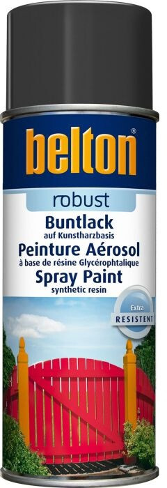 Spray Vernice Alta Resistore Grigio Grafite Lucido Robusto Belton