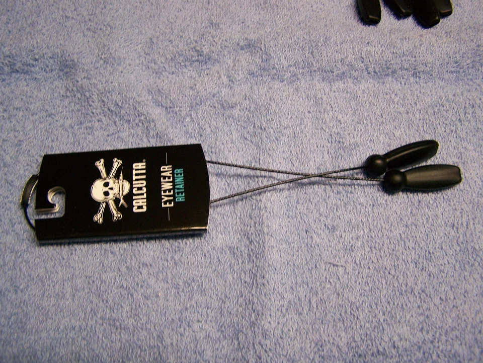 Retenedor de gafas de sol de alambre Calcutta CWSGR elección de color negro plata o azul Foto 2 de 4