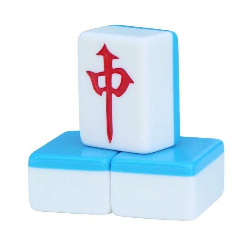 42mm Chinese Mahjong Game Set Professional 144 Tiles English Characters Game UK - Image 4 of 4