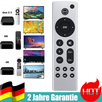 10M Fernbedienung Für Apple TV 1st 2nd 3rd 4th Generation 4K HD A2169 A1842 DE