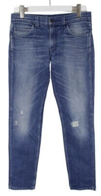 Jeans Levi's 511 Uomo W30/L32 Slim Fit Distressed Strappati