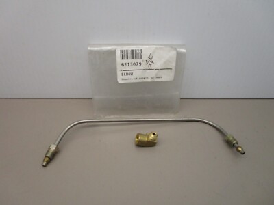 MCI Coach Parts  6313079  Brass Elbow with Steel Oil Line