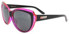 BRAND NEW Black Flys x FLY GIRLS Sunglasses KISSY FLY S. BLACK / PINK Smoke LENS