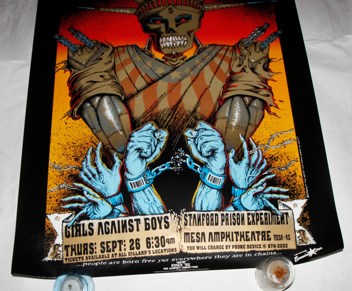RAGE AGAINST THE MACHINE GIRLS AGAINST BOYS EMEK LARGE 24x36