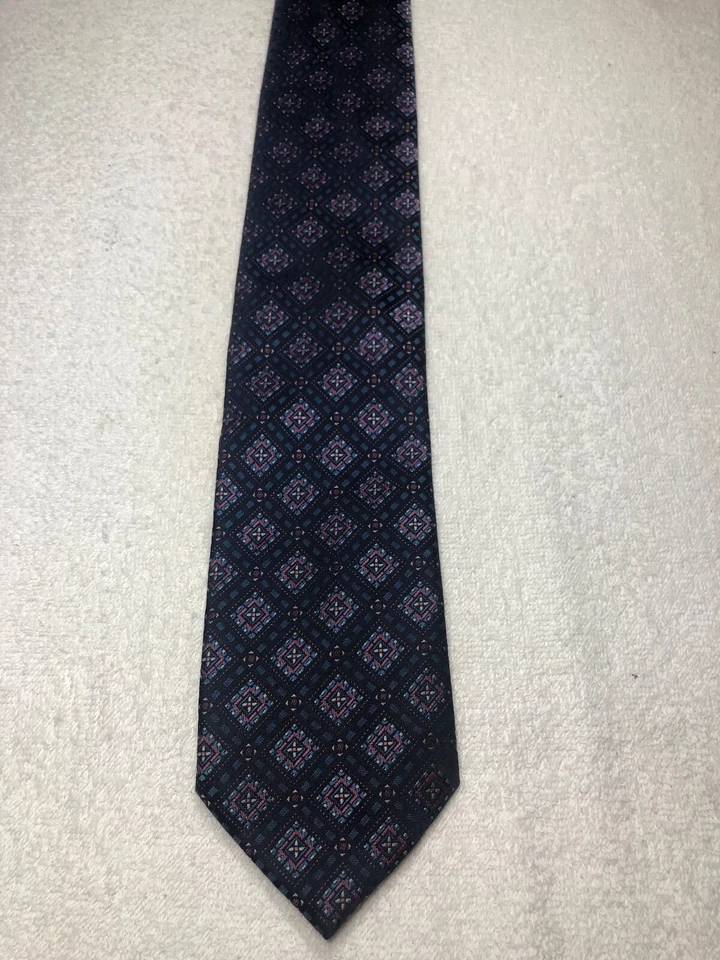 ROSA HOMBRE CORBATA TONOS AZUL CON ROSA 3,5 X 59 NUEVO SIN ETIQUETAS Foto 2 de 4