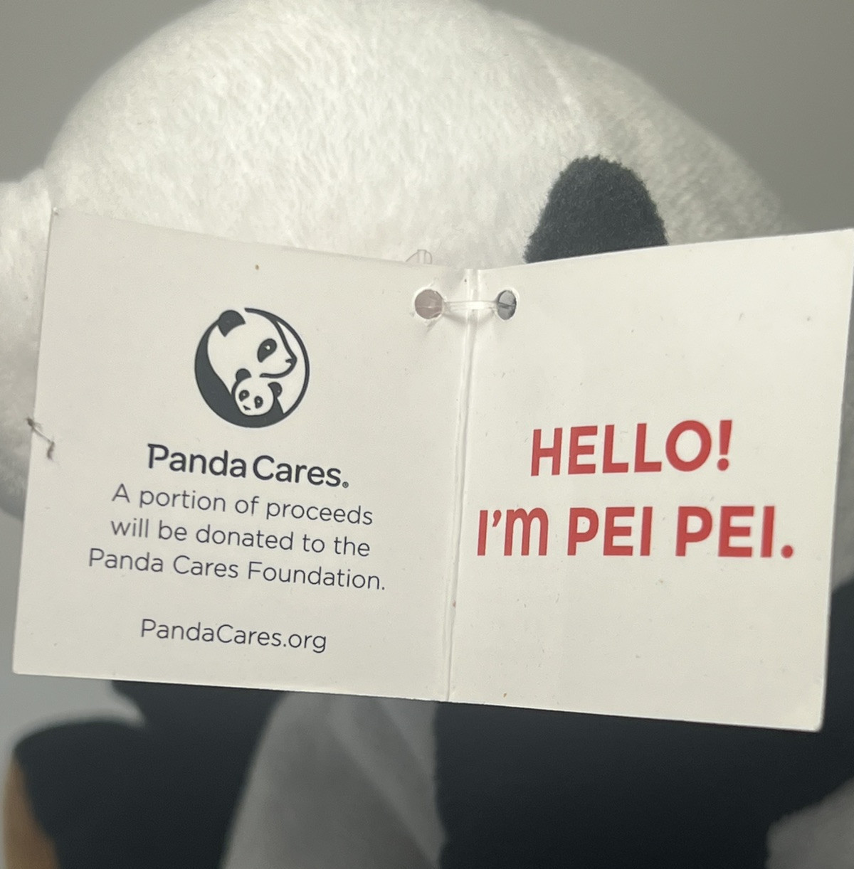 HELLO! I'M PEI PEI.2022 Family Panda Cares. Panda Express Chinese Kitchen,