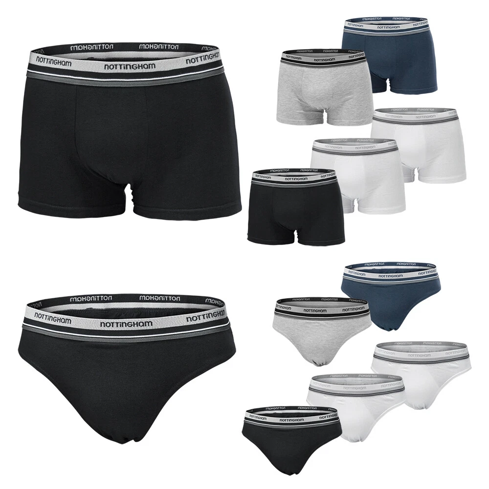 NOTTINGHAM 3 Slip Uomo 8000 100% Cotone - conf x 3 Paia (6/XL