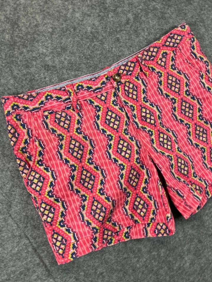 Pantalones Cortos Rojo Camel Para Mujer 11 Rosa Diseño Isla Justa Chino Exterior Informal Damas Foto 2 de 4