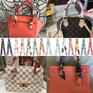 satin scarf top handle bolsa