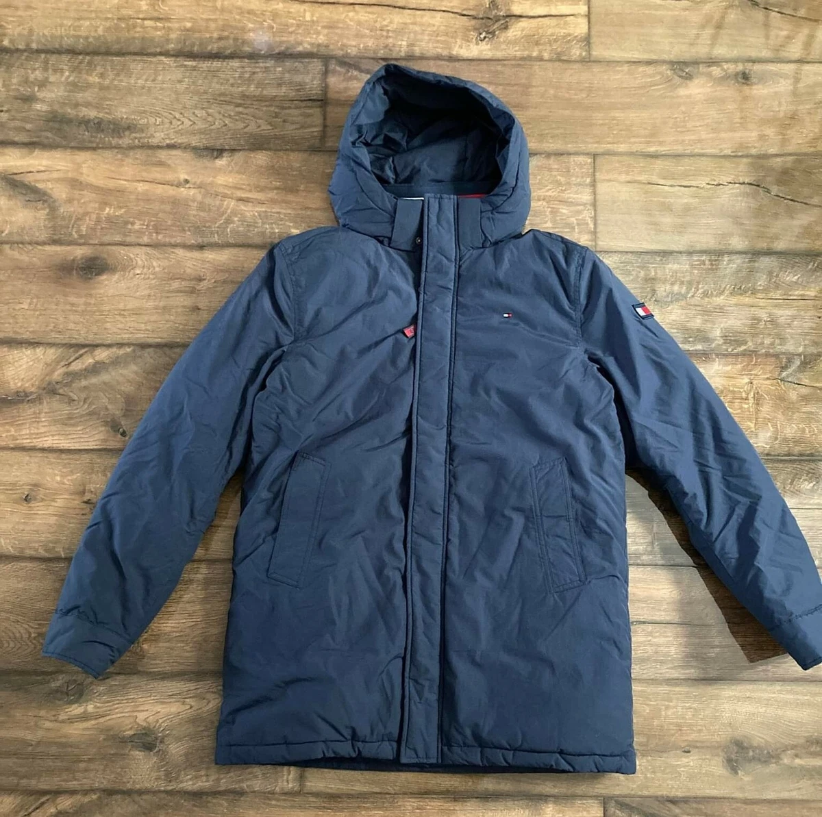 Tommy Hilfiger Essential Padded Parka Navy Women s UK Size 16