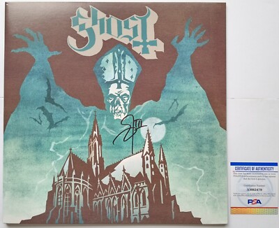 Tobias Forge Signed Opus Eponymous Ghost LP Vinyl Record Autographed COA by PSA