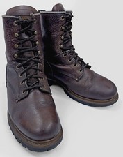 Stivali da lavoro donna Carolina ELM CA421 8" punta morbida pelle marrone EH logger 11M