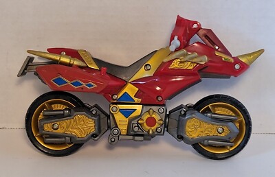 Power Rangers Dino Thunder Motorcycle Bike Red/Gold Toy