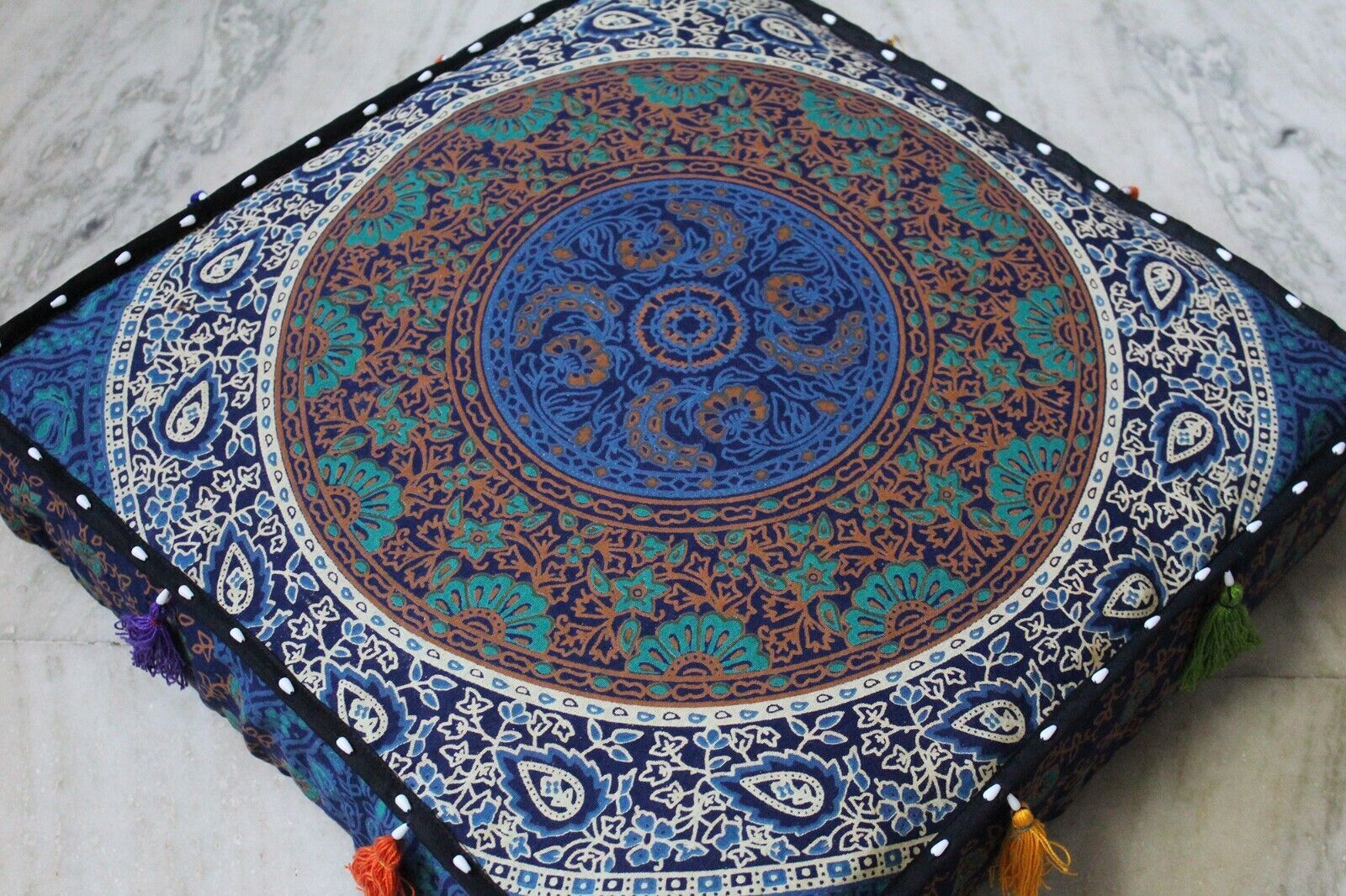 New 100 Cotton Mandala 16X16" Inches Pillow Cushion Pet Dog Bed Covers