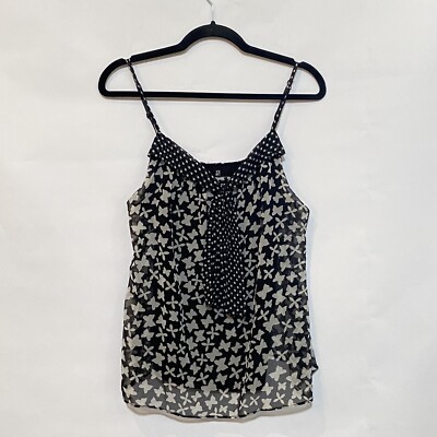 butterfly spaghetti strap shirt