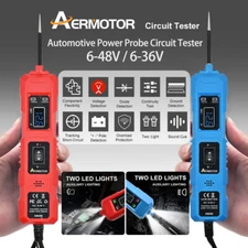 6-48V Digital Automotive Car Power Circuit Electrical Tester Probe Test w/ Light