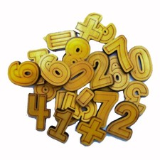 Wooden Kids Number Toys Educational Learning 1-10 Montessori counting number kit