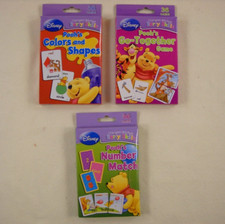 Disney Winnie the Pooh Flash Cards Colors And Shapes, Go together, Number Match