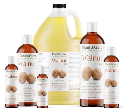 Walnut Oil Cold Pressed REFINED 100% Pure Natural 2 oz to Gallon 