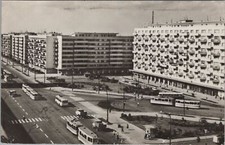 RPPC Postcard Bucharest Hungary Bucuresti Calea Grivitei 1967