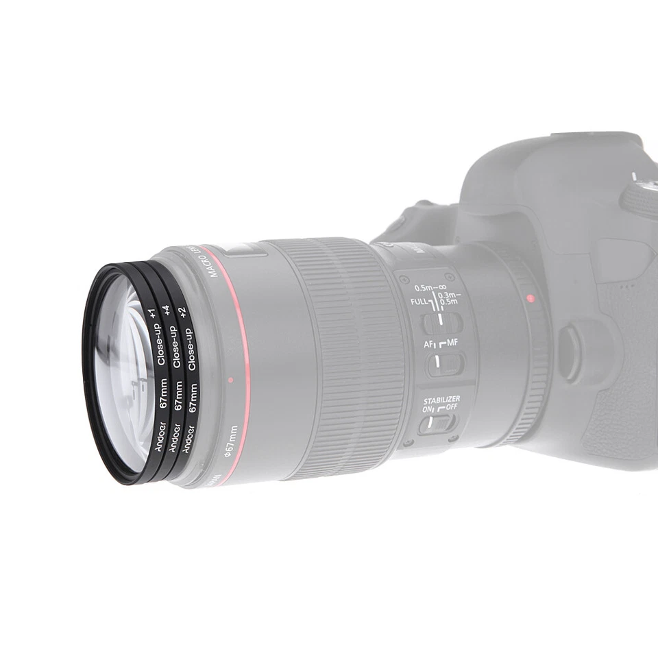  49mm Macro Close- Filter Set +1 +2 +4 +10 with Pouch for Nikon O7Z9 - Image 3 of 4