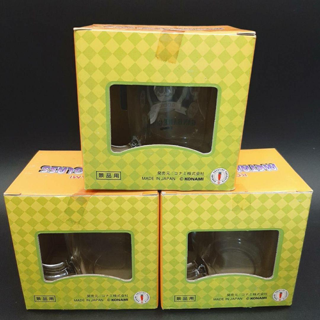 Konami Metamo 3 Glass Set Ganbare Goemon Twin bee Tokimeki 
