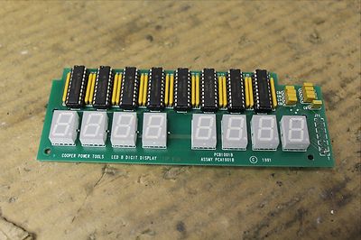 COOPER POWER TOOLS GARDNER-DENVER LED 8 DIGIT DISPLAY BOARD PCB1001B PCA1001B