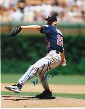 BRAD RADKE  MINNESOTA TWINS  1998 ALL STAR   ACTION SIGNED 8x10