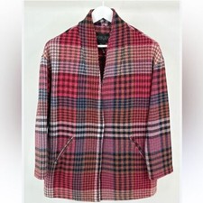 New Rachel Zoe Oversized Plaid Blazer Size Small